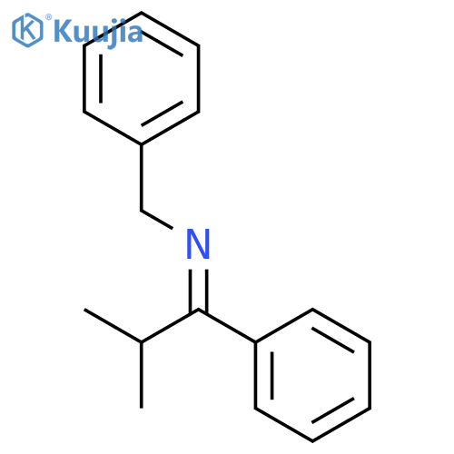 Benzenemethanamine, N-(2-methyl-1-phenylpropylidene)-, (Z)- structure