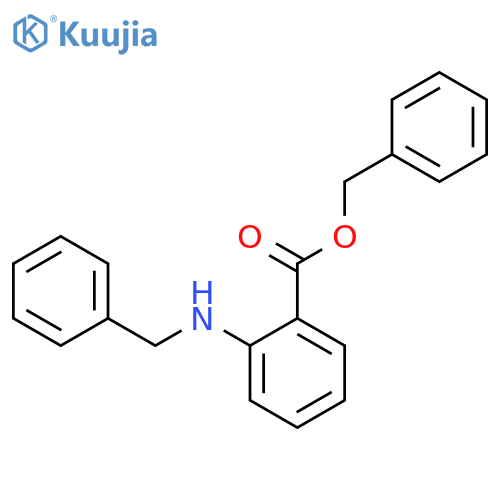 Benzoic acid, 2-[(phenylmethyl)amino]-, phenylmethyl ester structure