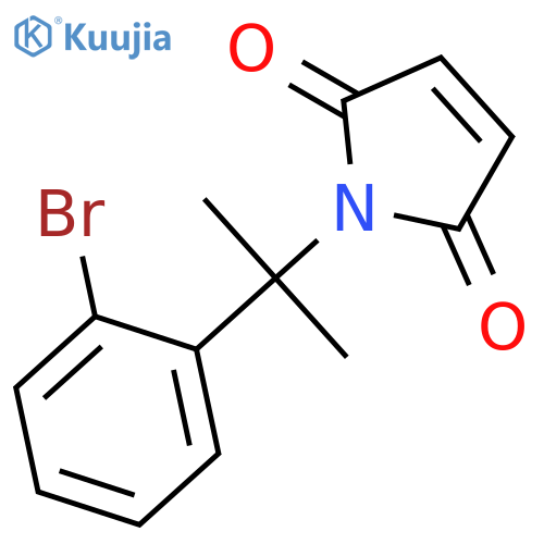 1H-Pyrrole-2,5-dione, 1-[1-(2-bromophenyl)-1-methylethyl]- structure