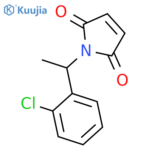 1H-Pyrrole-2,5-dione, 1-[1-(2-chlorophenyl)ethyl]- structure