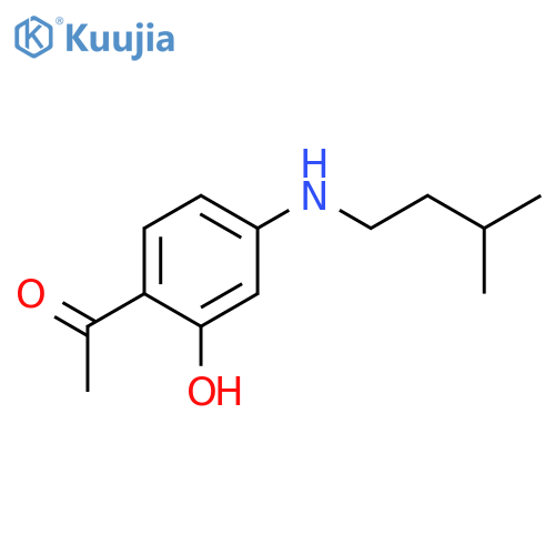 Ethanone, 1-[2-hydroxy-4-[(3-methylbutyl)amino]phenyl]- structure