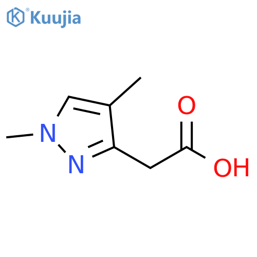 2-(1,4-dimethyl-1H-pyrazol-3-yl)acetic acid structure
