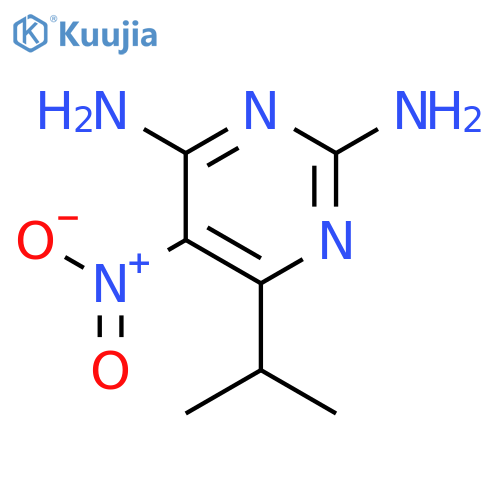 2,4-Pyrimidinediamine, 6-(1-methylethyl)-5-nitro- structure