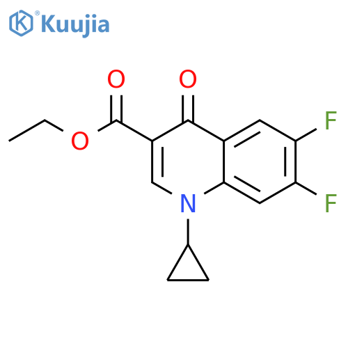 Ethyl 1-Cyclopropyl-6,7-difluoro-4-oxo-1,4-dihydro-3-quinolinecarboxylate structure