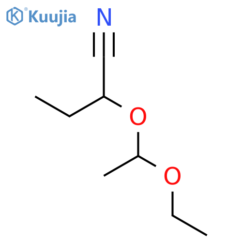 2-(1-ethoxyethoxy)butanenitrile structure
