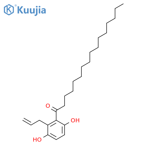 1-Hexadecanone, 1-[3,6-dihydroxy-2-(2-propenyl)phenyl]- structure
