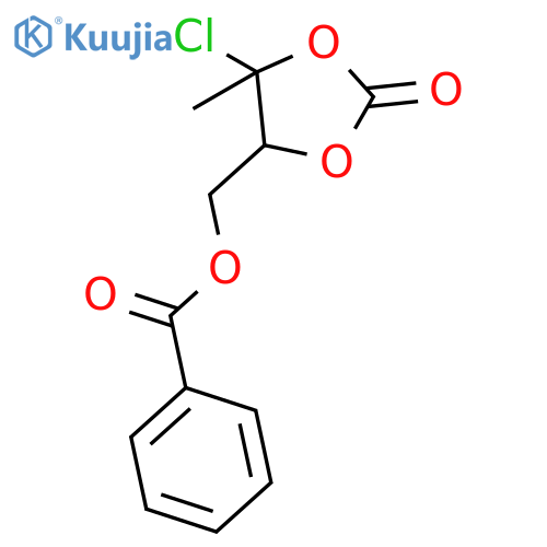 1,3-Dioxolan-2-one, 5-[(benzoyloxy)methyl]-4-chloro-4-methyl- structure