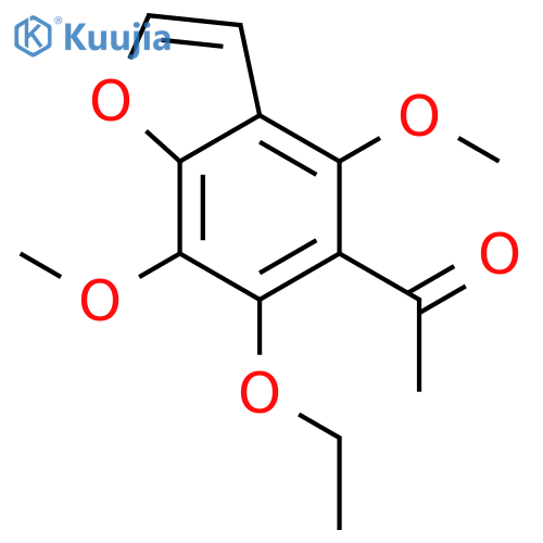 1-(6-ethoxy-4,7-dimethoxy-1-benzofuran-5-yl)ethanone structure