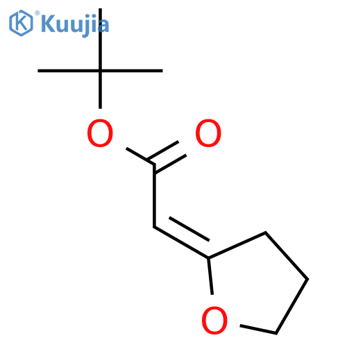 Acetic acid, (dihydro-2(3H)-furanylidene)-, 1,1-dimethylethyl ester, (2E)- structure