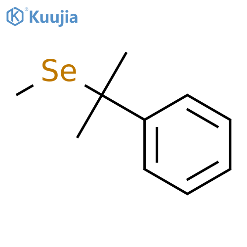 Benzene, [1-methyl-1-(methylseleno)ethyl]- structure