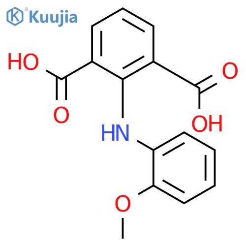 1,3-Benzenedicarboxylic acid, 2-[(2-methoxyphenyl)amino]- structure