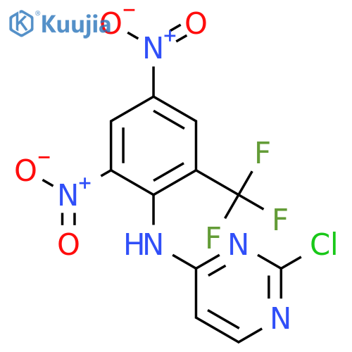 4-Pyrimidinamine, 2-chloro-N-[2,4-dinitro-6-(trifluoromethyl)phenyl]- structure