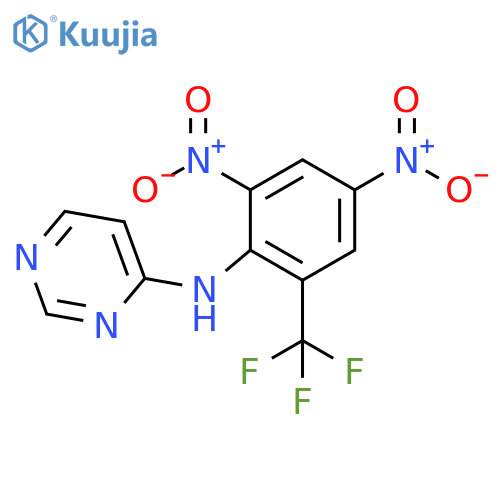 4-Pyrimidinamine, N-[2,4-dinitro-6-(trifluoromethyl)phenyl]- structure