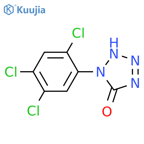 5H-Tetrazol-5-one, 1,2-dihydro-1-(2,4,5-trichlorophenyl)- structure