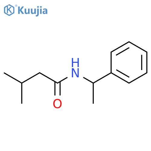 3-methyl-N-(1-phenylethyl)butanamide structure