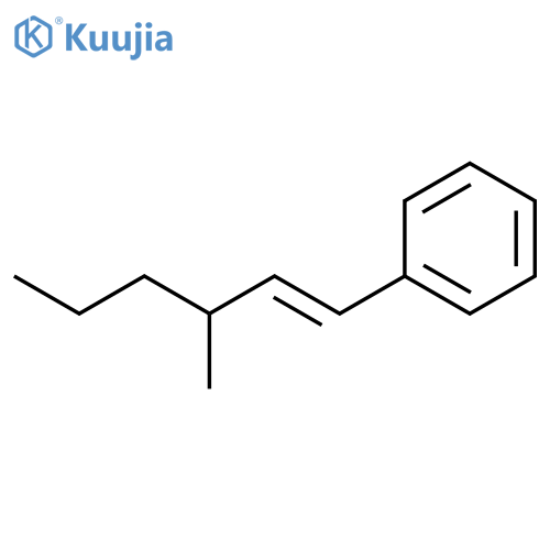 Benzene, (3-methyl-1-hexenyl)-, (E)- structure