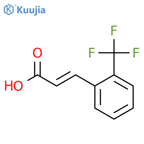 3-2-(trifluoromethyl)phenylprop-2-enoic acid structure