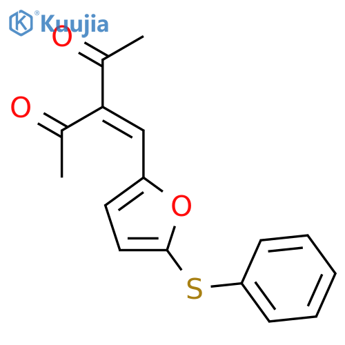 2,4-Pentanedione, 3-[[5-(phenylthio)-2-furanyl]methylene]- structure