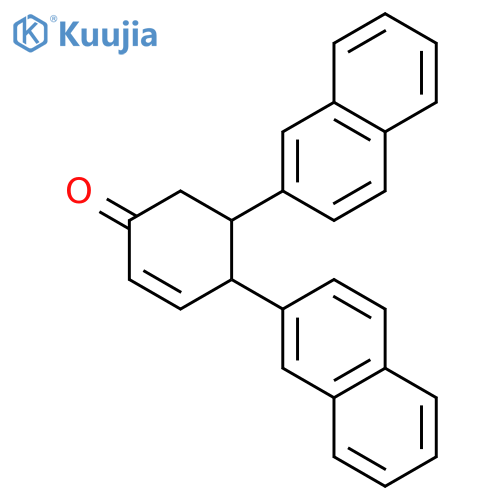 2-Cyclohexen-1-one, 4,5-di-2-naphthalenyl- structure
