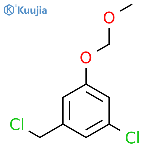 Benzene, 1-chloro-3-(chloromethyl)-5-(methoxymethoxy)- structure