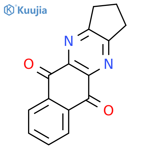 1H-Benzo[g]cyclopenta[b]quinoxaline-5,10-dione, 2,3-dihydro- structure