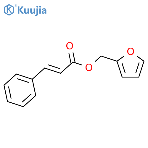 2-Propenoic acid, 3-phenyl-, 2-furanylmethyl ester, (E)- structure