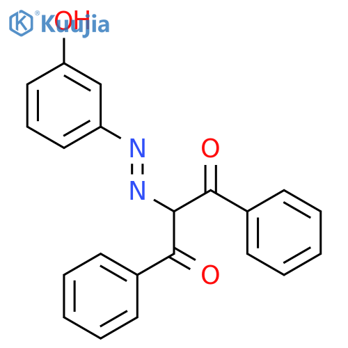1,3-Propanedione, 2-[(3-hydroxyphenyl)azo]-1,3-diphenyl- structure