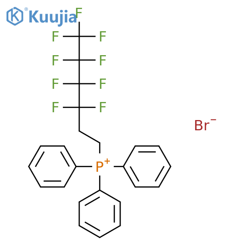 Phosphonium, (3,3,4,4,5,5,6,6,6-nonafluorohexyl)triphenyl-, bromide structure