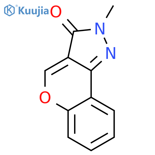 [1]Benzopyrano[4,3-c]pyrazol-3(2H)-one, 2-methyl- structure