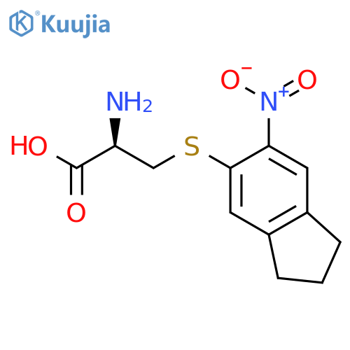 L-Cysteine, S-(2,3-dihydro-6-nitro-1H-inden-5-yl)- structure