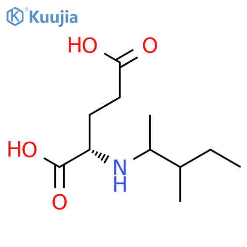 L-Glutamic acid, N-(1,2-dimethylbutyl)- structure