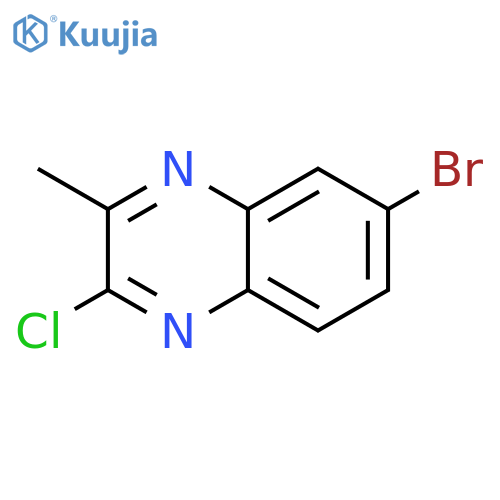 6-Bromo-2-chloro-3-methylquinoxaline structure