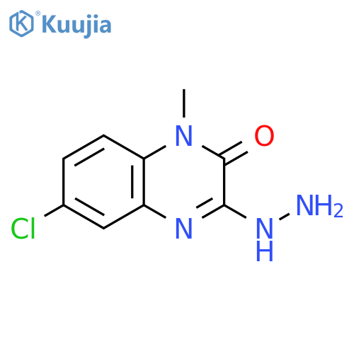 6-chloro-3-hydrazinyl-1-methyl-2(1H)-Quinoxalinone structure