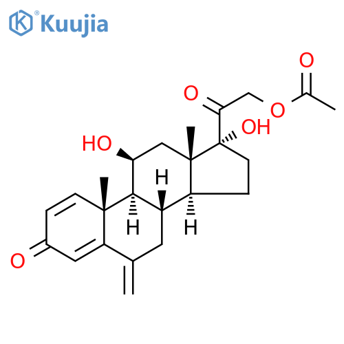 6-Methylene 6-Desmethyl Prednisolone 21-Acetate structure