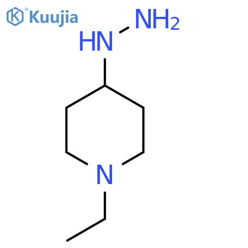 1-Ethyl-4-hydrazinylpiperidine structure