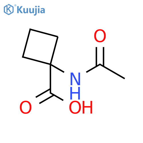 1-acetamidocyclobutane-1-carboxylic acid structure