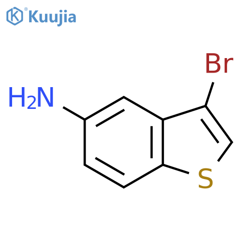 Benzo[b]thiophen-5-amine, 3-bromo- structure