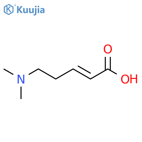 5-(dimethylamino)pent-2-enoic acid structure