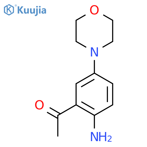 1-(2-amino-5-morpholinophenyl)-1-ethanone structure