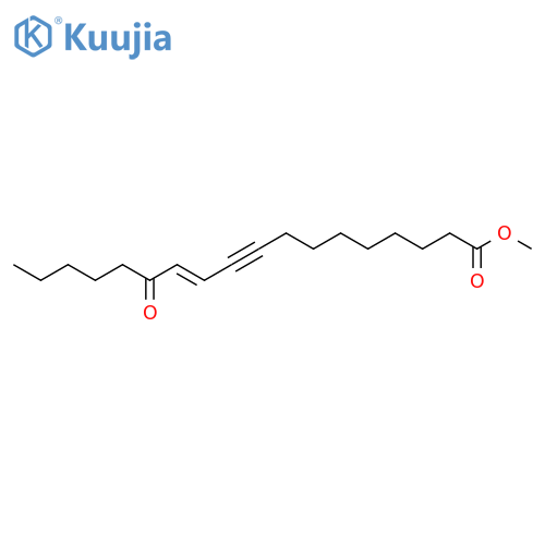 11-Octadecen-9-ynoic acid, 13-oxo-, methyl ester, (E)- structure