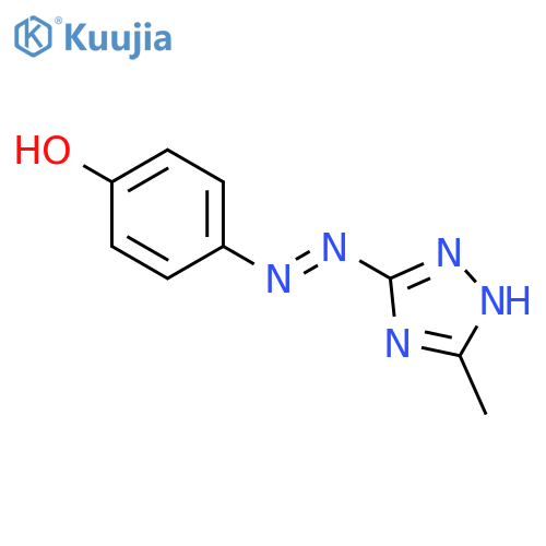 Phenol, 4-[(5-methyl-1H-1,2,4-triazol-3-yl)azo]- structure