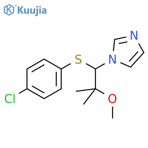 1H-Imidazole, 1-[1-[(4-chlorophenyl)thio]-2-methoxy-2-methylpropyl]- structure