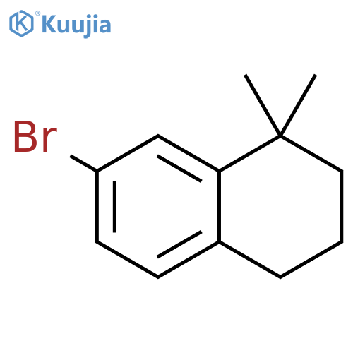 7-bromo-1,1-dimethyl-1,2,3,4-tetrahydronaphthalene structure