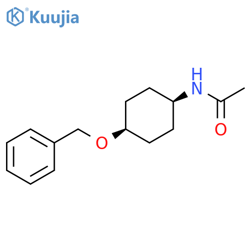 Acetamide, N-[4-(phenylmethoxy)cyclohexyl]-, cis- structure