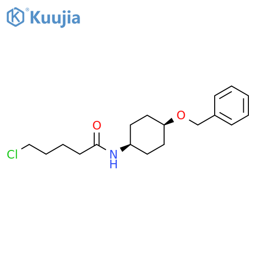 Pentanamide, 5-chloro-N-[4-(phenylmethoxy)cyclohexyl]-, cis- structure