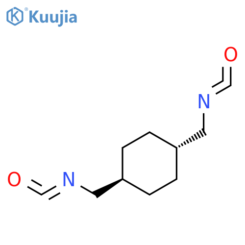 Cyclohexane, 1,4-bis(isocyanatomethyl)-, trans- structure