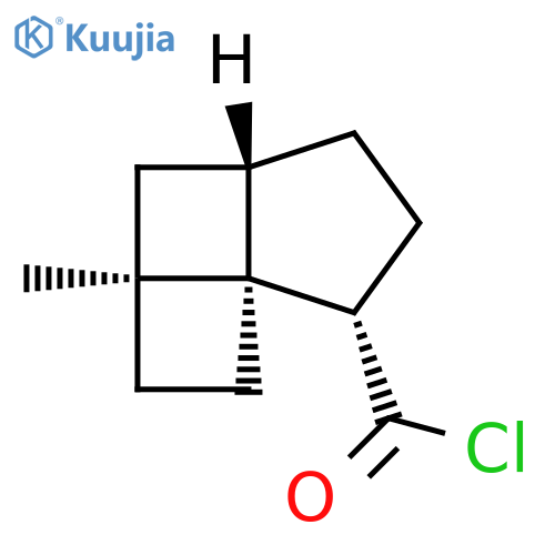 Tricyclo[4.3.0.01,4]nonane-9-carbonylchloride, 4-methyl-, (1S*,4a,6b,9a)- (9CI) structure