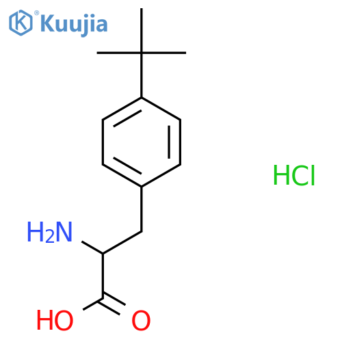 2-Amino-3-(4-(tert-butyl)phenyl)propanoic acid hydrochloride structure