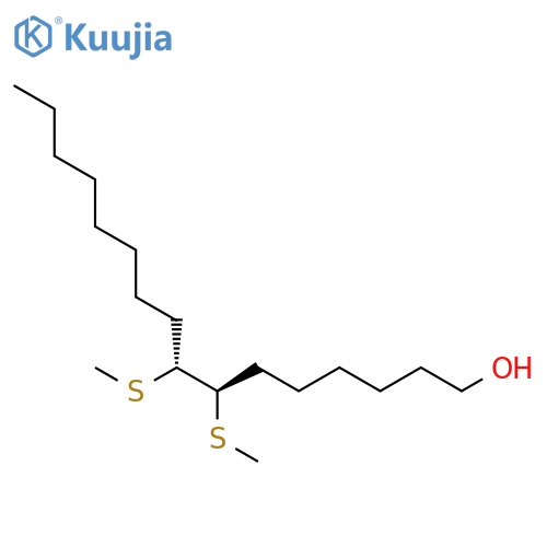 1-Hexadecanol, 7,8-bis(methylthio)-, (R*,R*)- structure