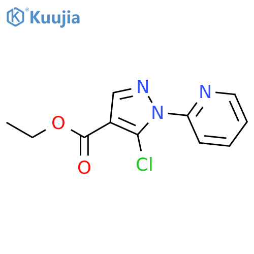 Ethyl 5-chloro-1-(pyridin-2-yl)-1H-pyrazole-4-carboxylate structure